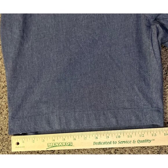 Roundtree Yorke Shorts Mens 48 NEW Blue Classic Fit Stretch Flat Front - Picture 11 of 15